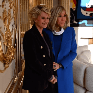 Sophie Davant et Brigitte Macron